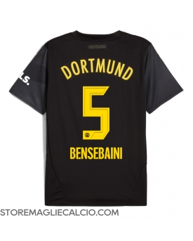 Borussia Dortmund Ramy Bensebaini #5 Maglia Gara Trasferta Repliche 2024-25 Maniche Corte